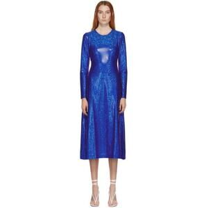 Saks Potts Shimmer Simple Dress - 3 - Cobalt Blue